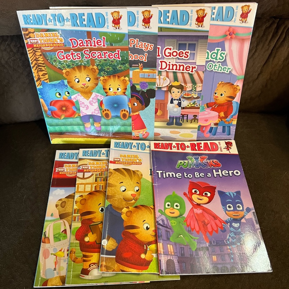 Daniel Tiger & PJ Masks learning to Read